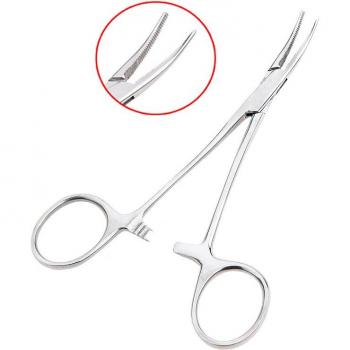 Épingle hémostatique en acier inoxydable 12,5 cm, pince à poils d’animaux