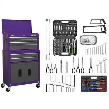 Sealey AP2200COMBOCP 6 Drawer Topchest & Rollcab Combi Purple