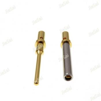 50/100Pcs DTM 0460-202-2031 0462-201-2031 Stainless Steel Gold Plated Solid Terminal Size 20 AWG Deutsch Pin