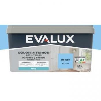 Tinta Azul Celeste 2,5L para Ambientes Internos