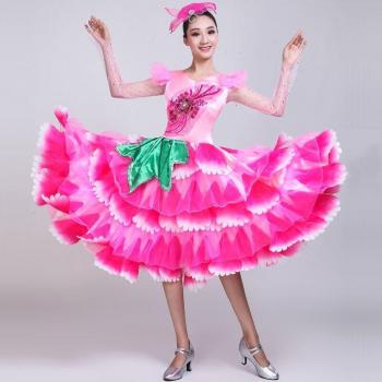 Vêtement de Scène Moderne: Robe Courte en Dentelle Verte – Grande Taille (DL5731)