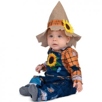 Bebé Espantapájaros con Gorrito de Campo