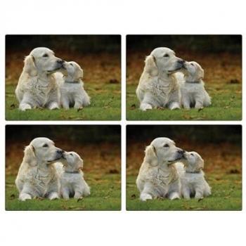 Rural Roots Golden Retrievers Placemats Set of 4