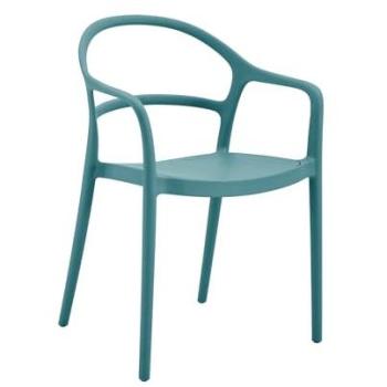 Sedia Rebecca Blu Petrolio Polipropilene 81x57x51,5