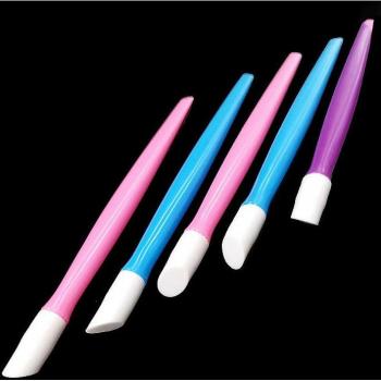 Rubber Head Nail Stickers Pushers - 10 pcs