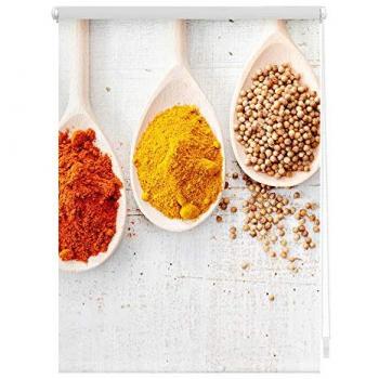 Rollo Klemmfix, ohne Bohren, blickdicht, Spices - Bunt, 90 x 150 cm (B x L)