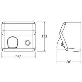 BLOW 725 Push Button Hand Dryer
