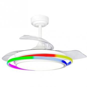 Ventilador LED Antila Mini RGB Blanco 45W 4500Lm cct Dim