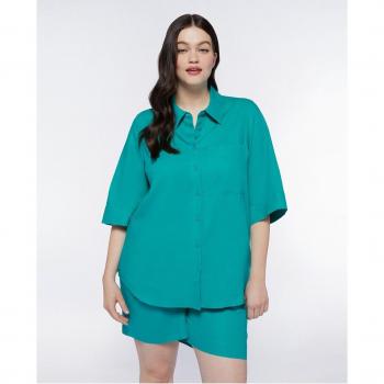 Camisa Relajada con Bolsillo Fiorella Rubino