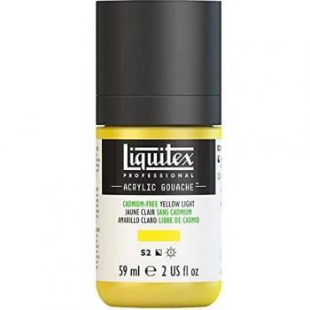Professional Grade Gouache Paint in Cadmium-Free Yellow Light