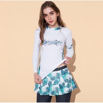 Langärmliger Rashguard für Mädchen