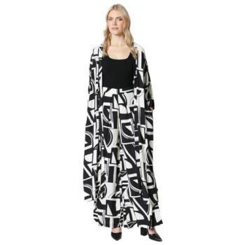 Mono Geo Printed Longline Kimono