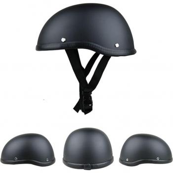 Reliable Durable Safe Open Face Half Helmet with Quick Release Buckle for Mountain Bike and Motorcycle Use