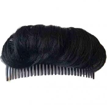 Pinza para el pelo sintética marrón