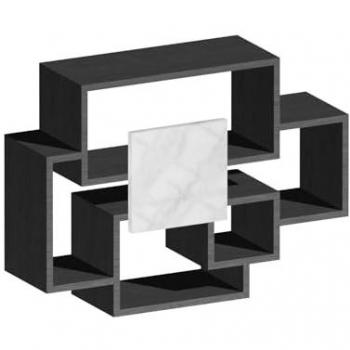 Frankystar Étagère Murale en Bois Mélaminé 132x30xh75 Cm