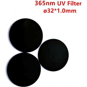 3 pcs 32mm 1.0mm 365nm UV Bandpass Filter ZWB2 UG1 U-360