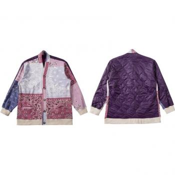 GONTHWID Color Block Cotton Padded Jacket