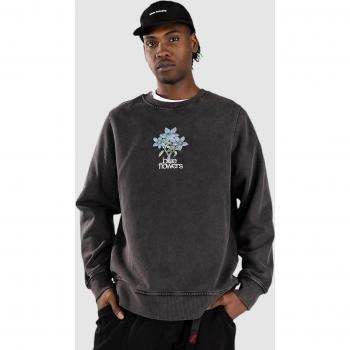Grijze Blauwe Bloemengewassen Sweater