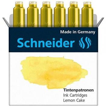 Schneider Lemon Cake Ink Cartridge Set of 6