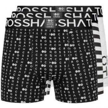 Grey Crosshatch Men's Gridbox Short Pack (3)
