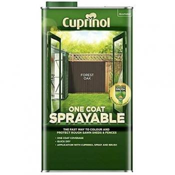 Cuprinol One Coat Sprayable Fence Treatment Forest Oak 5 Litre