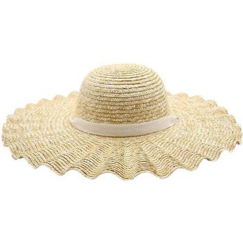 Sombrero de paja Trigo Concha Ondulada