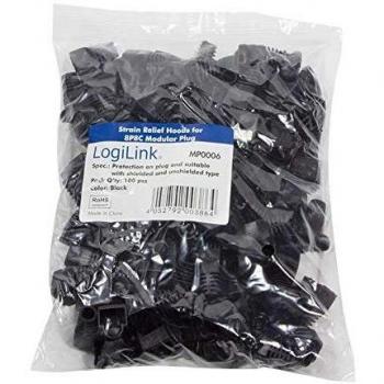 Funda Protectora para Conector RJ45, Negro