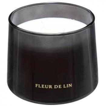 Vela Perfumada Bili 300g - Flor de Lino en Tarro de Vidrio Negro