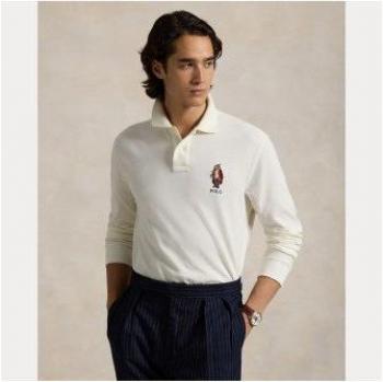 Polo Ralph Lauren Polo a maniche lunghe bianca taglia L