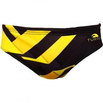 Maillot de bain Turbo Garage – Taille S – Noir & Jaune