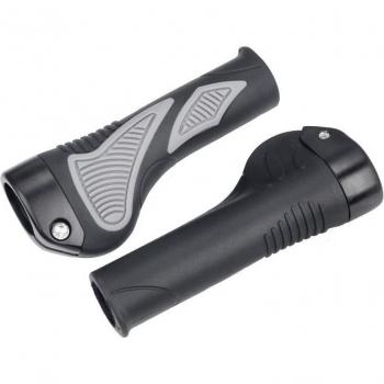 Manillas de Manos para Bicicleta en Negro y Gris