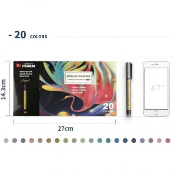 Marcadores de Pintura Acrílica, 10/20 Colores, A Base de Agua