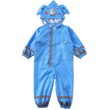 Manteau de pluie une pièce pour enfants de 3 à 9 ans, avec capuche