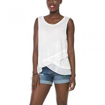 Desigual-Camiseta tirantes de cuello redondo ancho 61T24X3 mujer