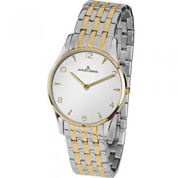 Jacques Lemans Damen Uhr London Edelstahl Massiv 1-1853ZE