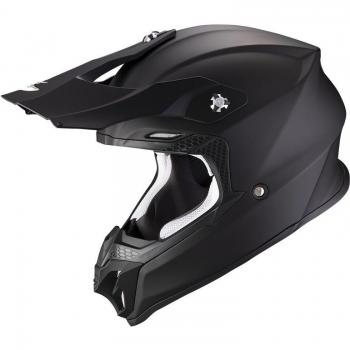 Scorpion VX-16 Evo Air Solid Motocross Helm - Schwarz - XS