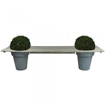 Panchina Piantatrice Esschert 180 cm – Legno di Pino Grigio