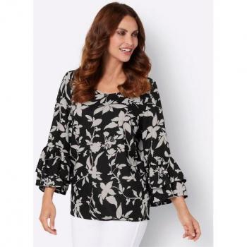 Alessa W. Fließende Bluse – Klassischer Rundhals