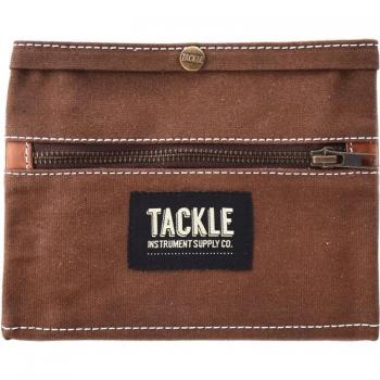 Brown Waxed Canvas Gig Pouch by Tackle