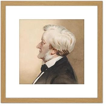 Artery8 Light Oak Wagner Tribute: 8x8 Wood-Frame Portrait