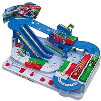 Mario Kart Racing Deluxe Action Track Set with 2 Cars - Mario and Luigi