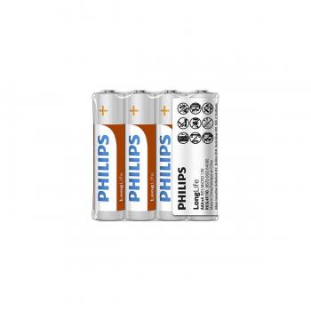 Piles Philips Longlife R03 Micro AAA - Pack de 4