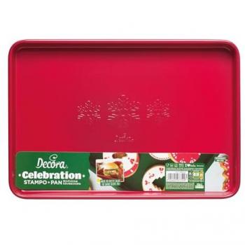 Teglia Professionale Antiaderente Per Forno Rossa 39,5 X 27 H 2,4 Cm