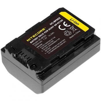 Batterie haute capacité Nitecore BP002 2250 mAh 72 V – compatible Sony NP‑FZ100