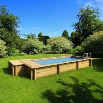 Piscine Procopi Bois 600x250x133 cm Volet Automatique