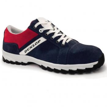 Dunlop Zapato Seguridad S3 Street Response Azul Evo Talla 47 - Piel de Ante - Hidrorepelente