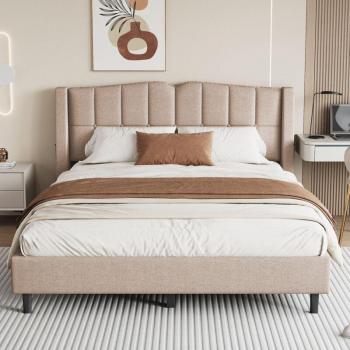 REDOM Kopfteilbett mit Knopfdesign 140 x 200 cm