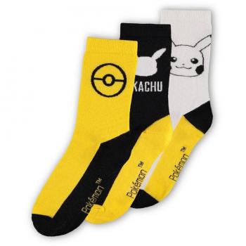 Pokémon Pikachu Socken - EU 39-42 bis EU 43-46 - Multicolor