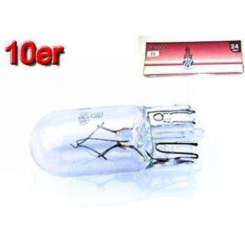 Bombilla Halógena M-Tech Z912 24V T10 W5W (10 Unidades)