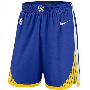 Pantaloncini Nike Warriors NBA Blu e Gialli Uomo L